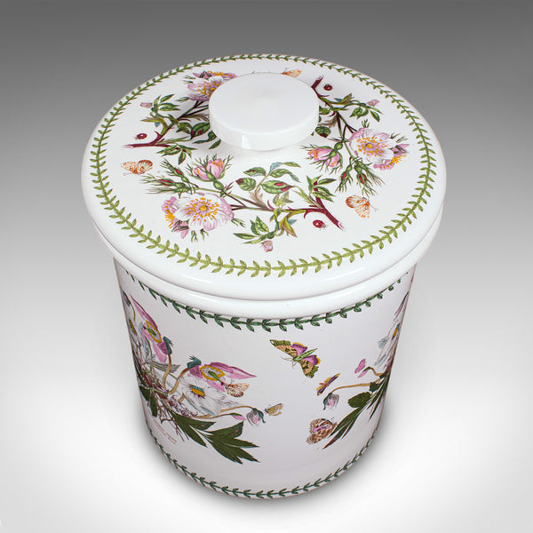 Vintage Bread Crock, English, Ceramic Kitchen Storage Jar, Flour, Biscuit Barrel