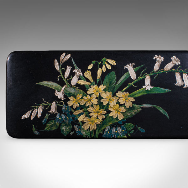 Vintage Japanned Pen Box, Japanese, Lacquer, Calligrapher's Quill Case, Art Deco