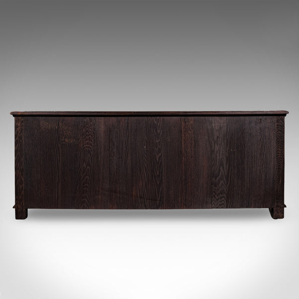 Large Vintage Country House Dresser Base, English, Oak, Georgian Revival, C.1980