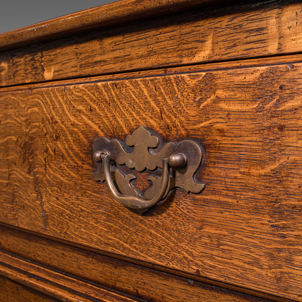 Vintage Suffolk Dresser Base, English, Oak, Victorian Revival, Kitchen Sideboard