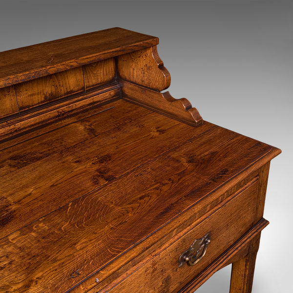 Vintage Suffolk Dresser Base, English, Oak, Victorian Revival, Kitchen Sideboard