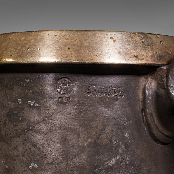 Antique Public House Tankard, English, Pewter, Quart Jug, Breweriana, Victorian