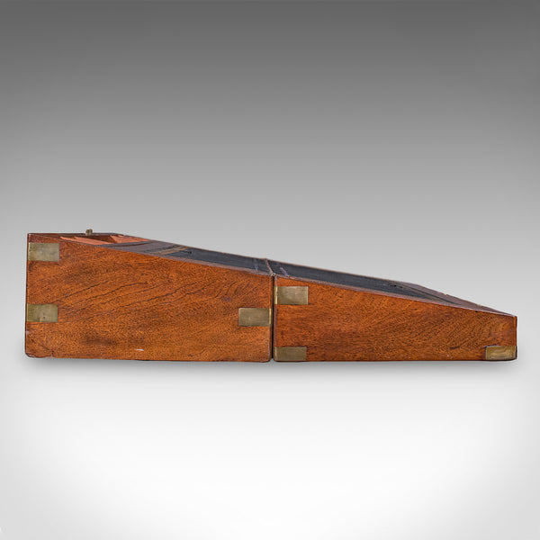 Antique Writing Slope, English, Walnut, Correspondence Box, Regency, Circa 1825
