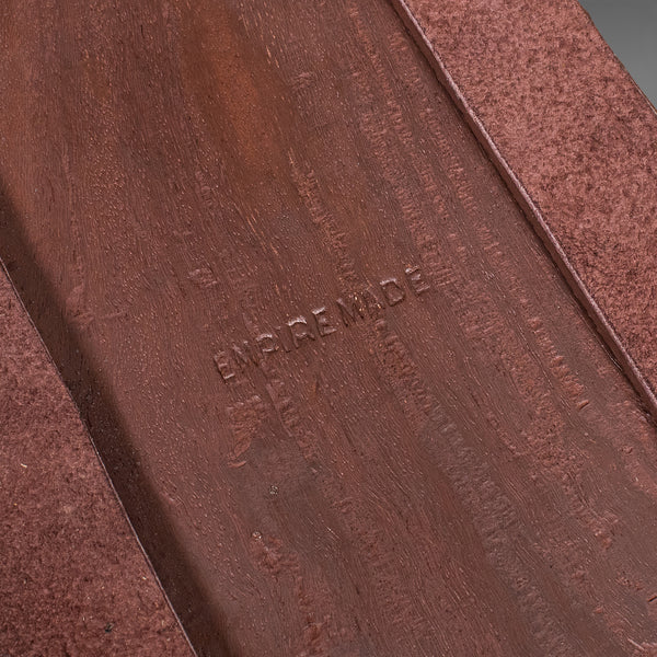 Vintage Carved Book Slide, Anglo Indian, Teak, Library Stand, Colonial, Art Deco