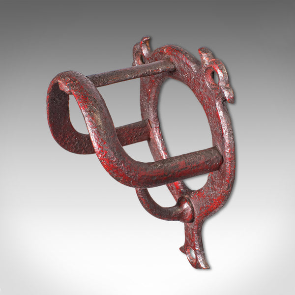 Trio of Antique Crop Hanging Racks, English, Equestrian, Coat Hook, Victorian