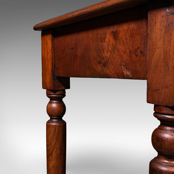 Small Antique Candlemaker's Table, English Scholar's Desk, Side, Lamp, Victorian