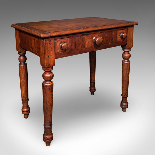 Small Antique Candlemaker's Table, English Scholar's Desk, Side, Lamp, Victorian