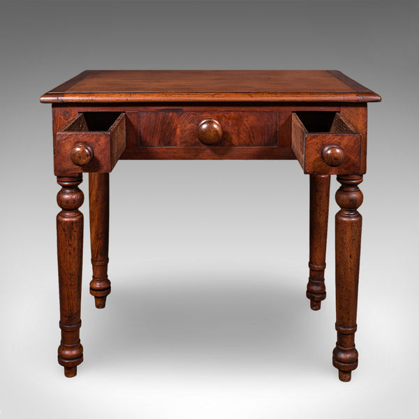 Small Antique Candlemaker's Table, English Scholar's Desk, Side, Lamp, Victorian
