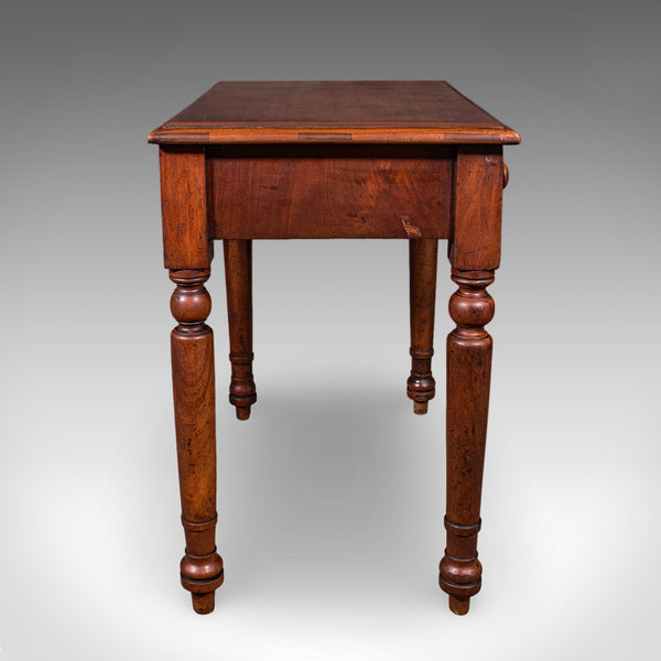 Small Antique Candlemaker's Table, English Scholar's Desk, Side, Lamp, Victorian