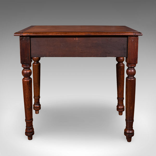 Small Antique Candlemaker's Table, English Scholar's Desk, Side, Lamp, Victorian