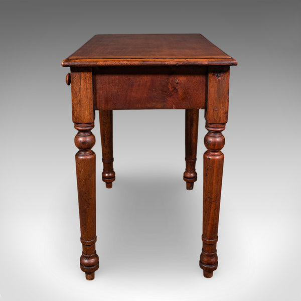 Small Antique Candlemaker's Table, English Scholar's Desk, Side, Lamp, Victorian