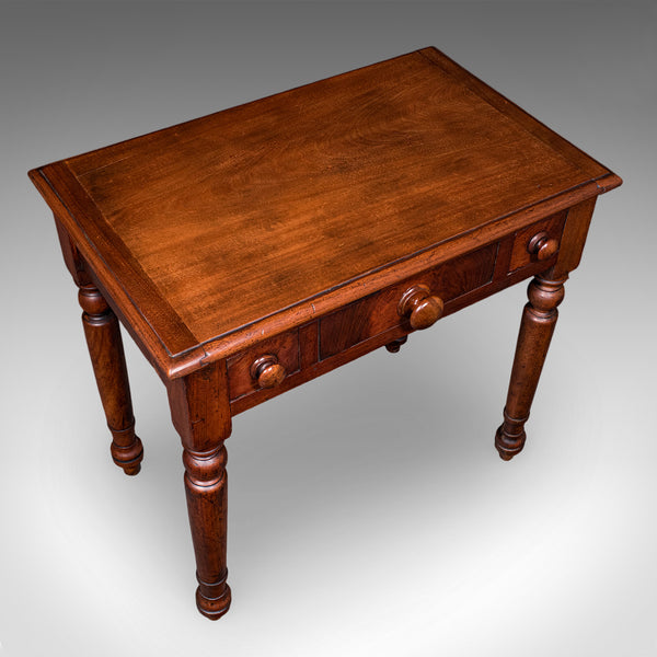 Small Antique Candlemaker's Table, English Scholar's Desk, Side, Lamp, Victorian