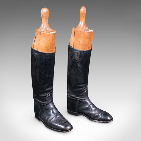 Antique Bootmaker's Last, English, Leather, Beech Boot Stretcher, Maxwell London
