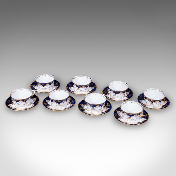 28 piece Antique 8 Person Afternoon Tea & Tiffin Set, English Ceramic, Victorian