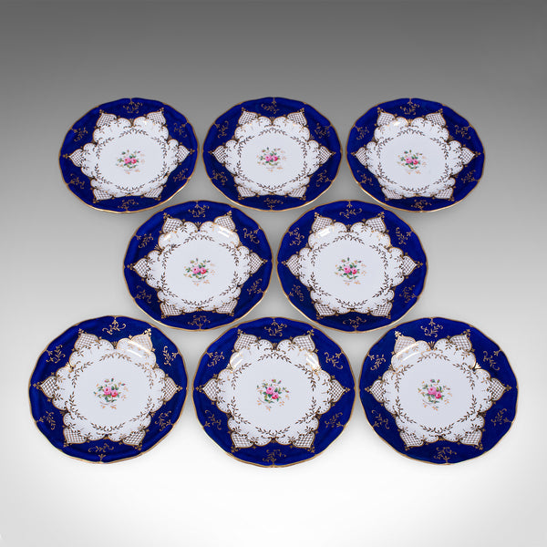 28 piece Antique 8 Person Afternoon Tea & Tiffin Set, English Ceramic, Victorian