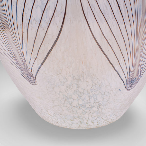 Vintage Display Vase, Italian, Murano Art Glass, Baluster, Flower Pot, Lustre