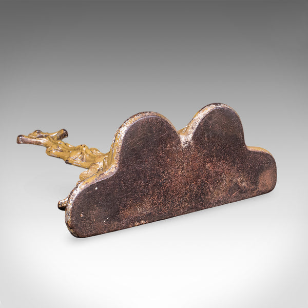 Antique Decorative Doorstop, French, Art Nouveau, Door Keeper, Victorian, C.1900