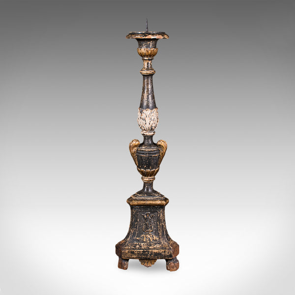 Antique Candle Pricket, English, Ebonised, Candlestick, Centrepiece, Georgian
