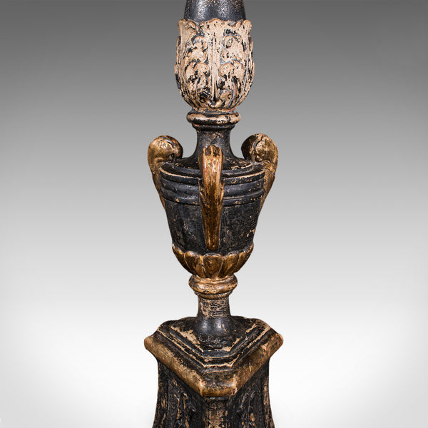 Antique Candle Pricket, English, Ebonised, Candlestick, Centrepiece, Georgian