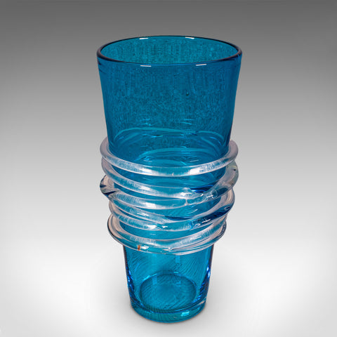 Vintage Murano Display Vase, Italian, Art Glass, Flower Sleeve, Decorative Pot