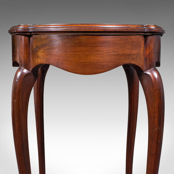Small Antique Bijouterie Table, English, Glass Display Case, Edwardian, C.1905