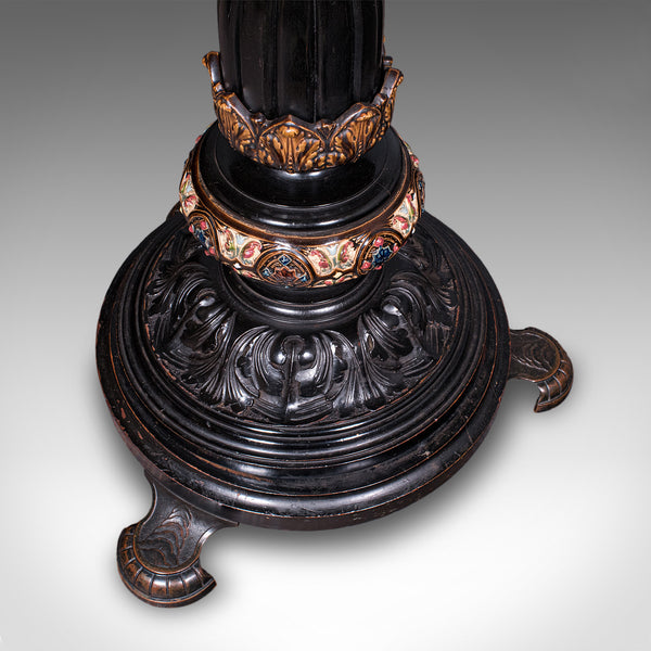 Antique Hanging Plant Stand, English, Aesthetic Movement, Adjustable, Victorian