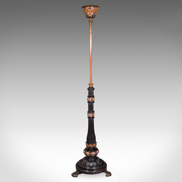 Antique Hanging Plant Stand, English, Aesthetic Movement, Adjustable, Victorian