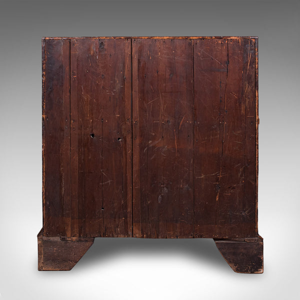 Antique Fall Front Bureau, English, Walnut, Writing Cabinet, Georgian, C.1750