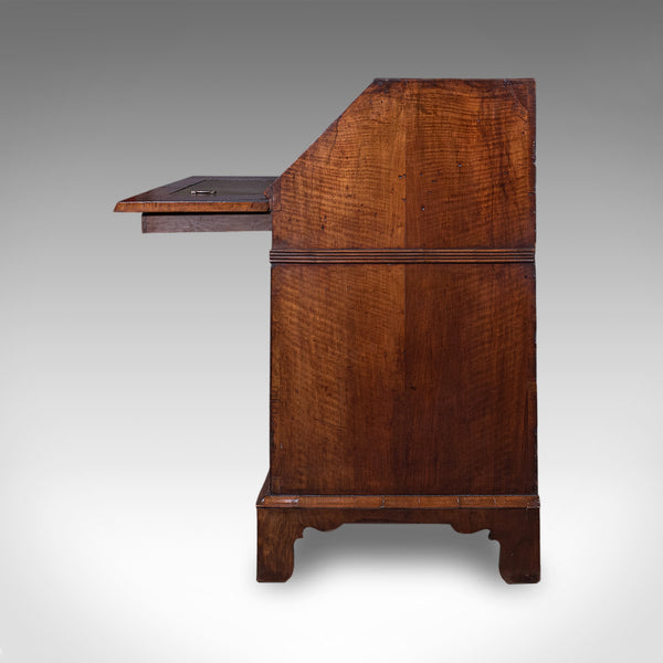 Antique Fall Front Bureau, English, Walnut, Writing Cabinet, Georgian, C.1750