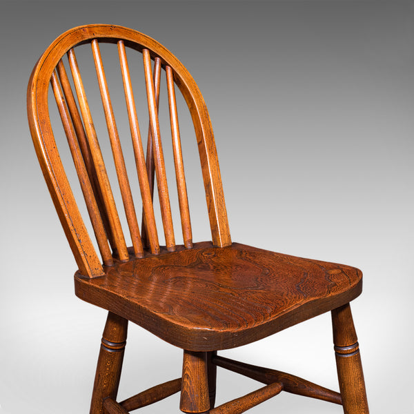 Set of 4 Side Chairs, English Hoop Back Seats, WWII, Broad Arrow, Reception Hall