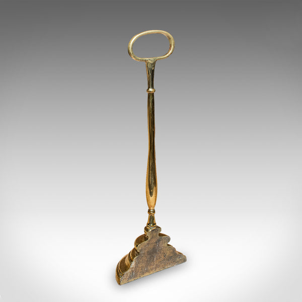 Rare Antique Trio of Door Butlers, English, Brass Doorstop, Edwardian, C.1910