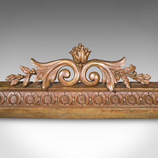 Antique Adjustable Fireplace Fender, English Brass, Fire Kerb, Victorian, C.1880