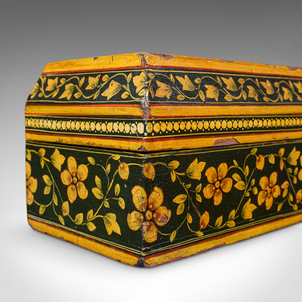 Antique Calligrapher's Quill Box, Austrian, Hand Painted, Pen Case, Edwardian