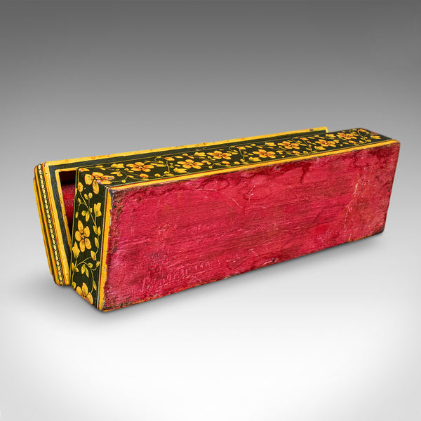 Antique Calligrapher's Quill Box, Austrian, Hand Painted, Pen Case, Edwardian