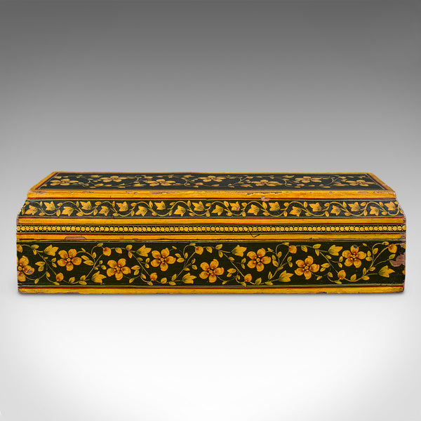 Antique Calligrapher's Quill Box, Austrian, Hand Painted, Pen Case, Edwardian