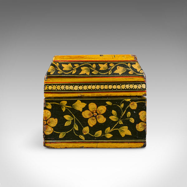 Antique Calligrapher's Quill Box, Austrian, Hand Painted, Pen Case, Edwardian