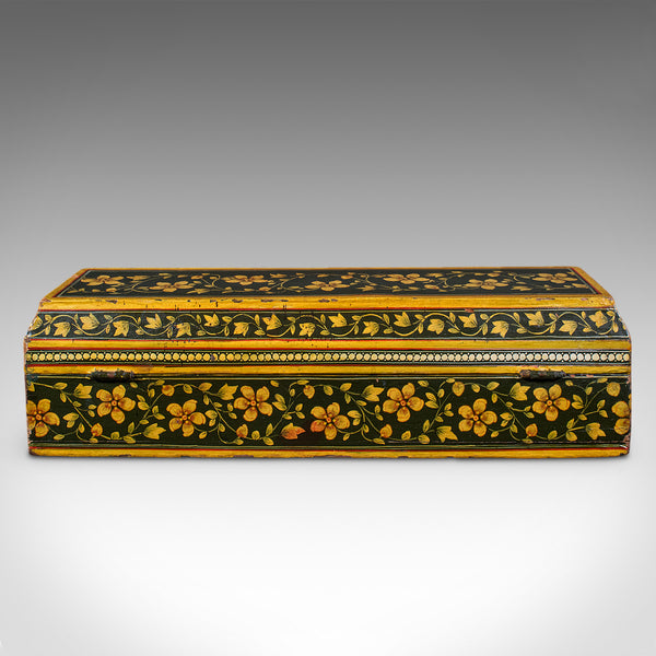 Antique Calligrapher's Quill Box, Austrian, Hand Painted, Pen Case, Edwardian
