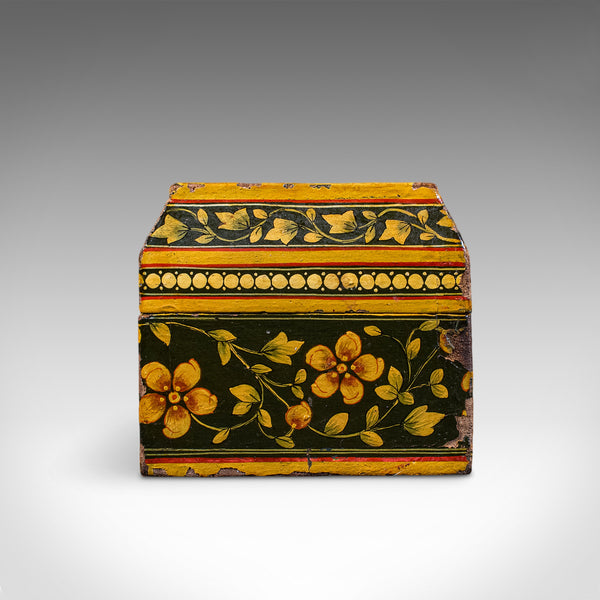 Antique Calligrapher's Quill Box, Austrian, Hand Painted, Pen Case, Edwardian
