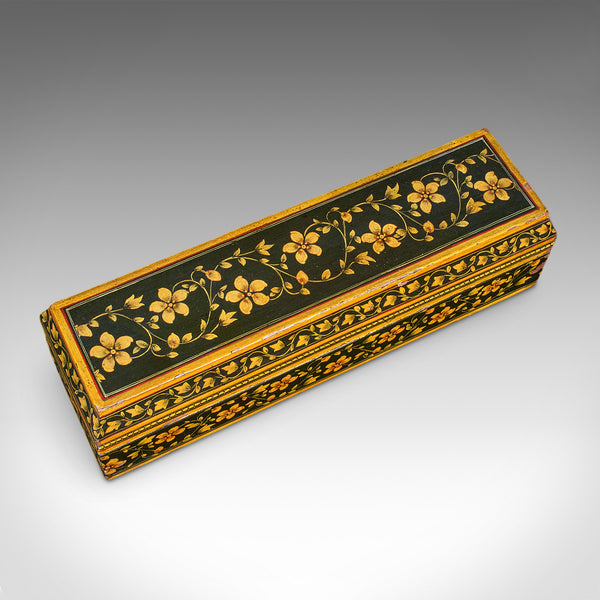 Antique Calligrapher's Quill Box, Austrian, Hand Painted, Pen Case, Edwardian