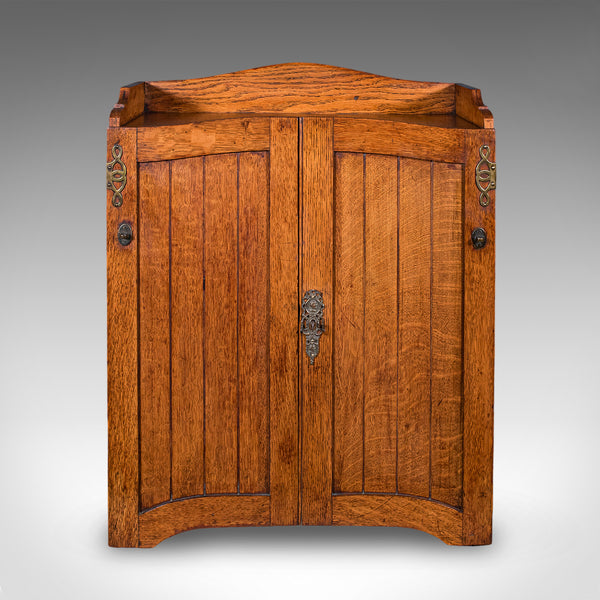 Antique Estate Gamekeeper's Cabinet, Scottish, Oak, Clerk's Cupboard, Victorian