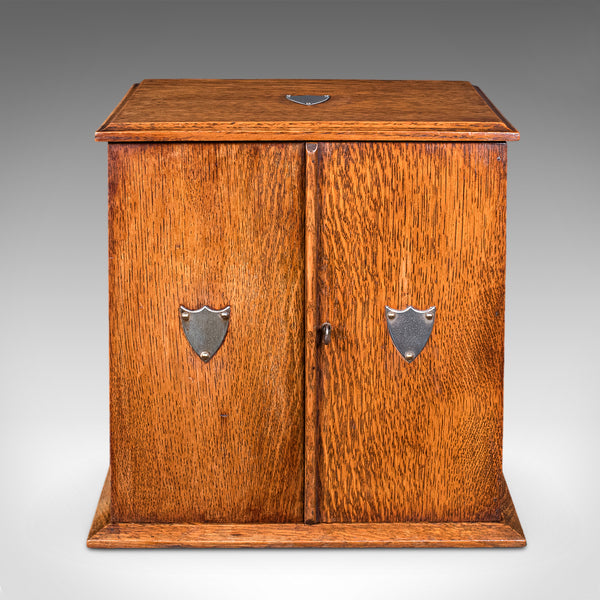 Antique Cambridge Doctor's Smoking Cabinet, English, Smoker's Case, Edwardian