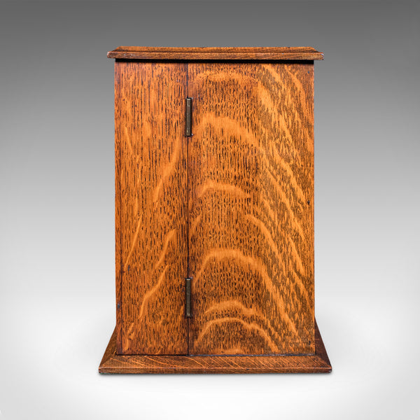 Antique Cambridge Doctor's Smoking Cabinet, English, Smoker's Case, Edwardian