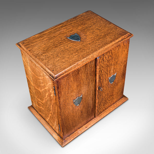 Antique Cambridge Doctor's Smoking Cabinet, English, Smoker's Case, Edwardian