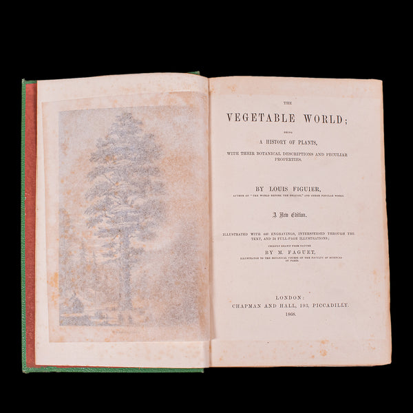 Antique Reference Book, The Vegetable World, English, Louis Figuier, Victorian