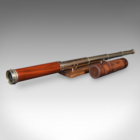 Large Antique 4 Draw Telescope, English, Maritime Spyglass, W Harris, William IV