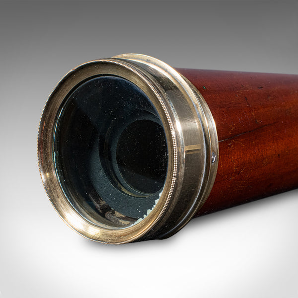Large Antique 4 Draw Telescope, English, Maritime Spyglass, W Harris, William IV