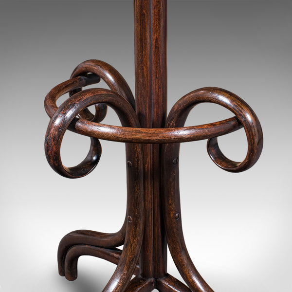 Antique Half Hall Stand, Austrian, Bentwood, Coat Tree, Rack, Thonet, Victorian