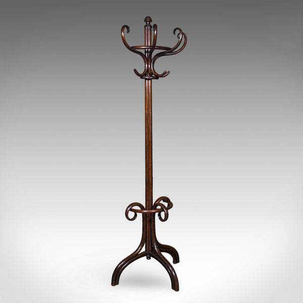 Antique Half Hall Stand, Austrian, Bentwood, Coat Tree, Rack, Thonet, Victorian