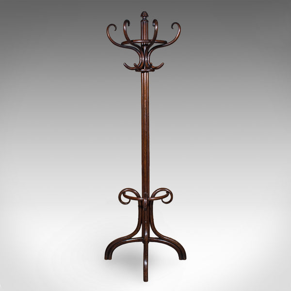 Antique Half Hall Stand, Austrian, Bentwood, Coat Tree, Rack, Thonet, Victorian