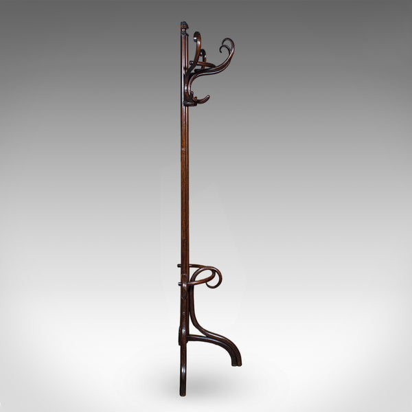 Antique Half Hall Stand, Austrian, Bentwood, Coat Tree, Rack, Thonet, Victorian